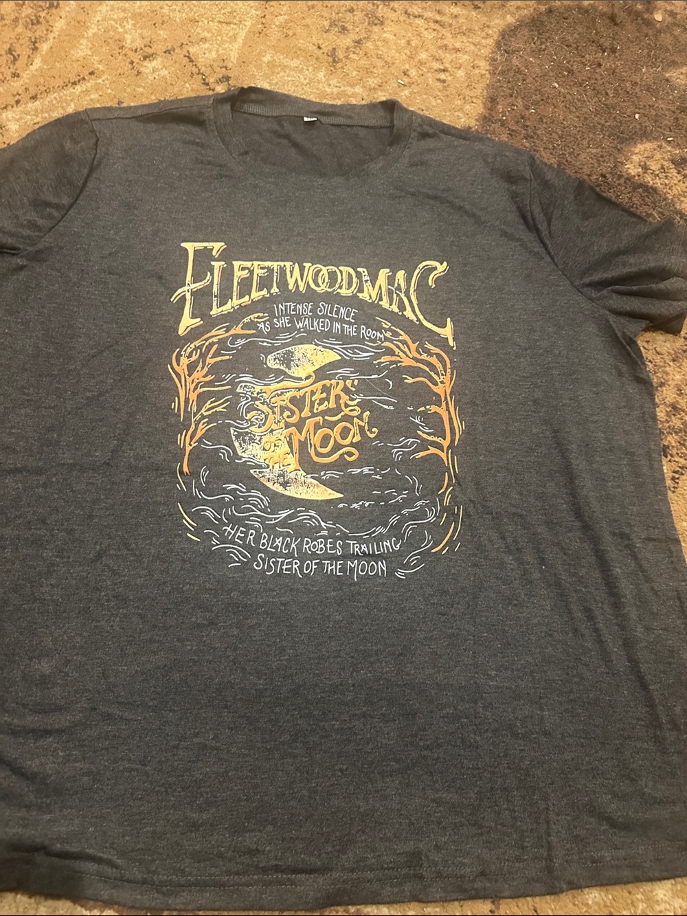 'Fleetwood Mac “Sister of the Moon' Graphic Tee - Charcoal 2XL